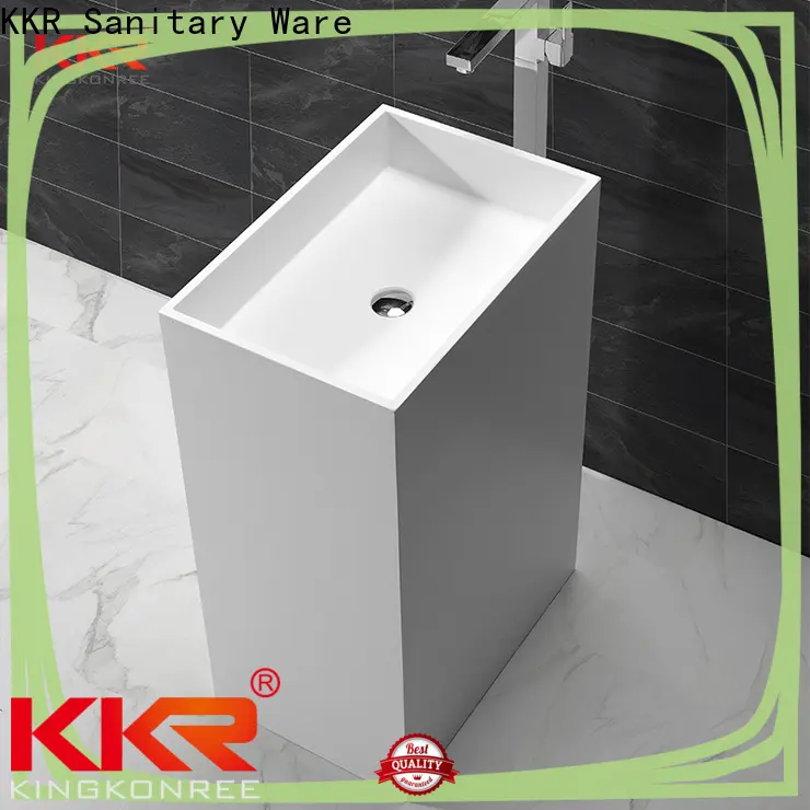 shelf freestanding pedestal sink design for hotel 1