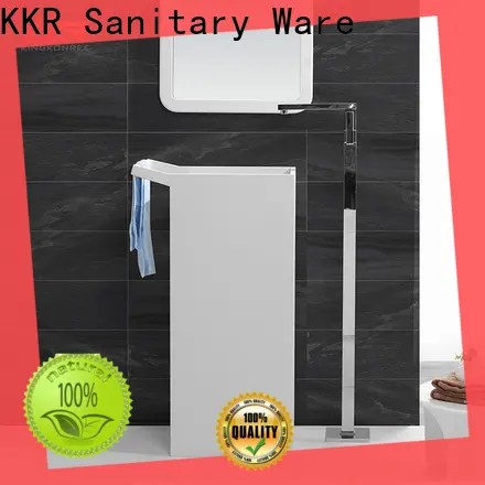 KingKonree pan shape free standing wash basin manufacturer for home 1