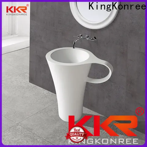 KingKonree freestanding pedestal sink manufacturer for home 1