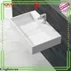KingKonree 600mm stone resin wall hung basin for wholesale for shower room 1