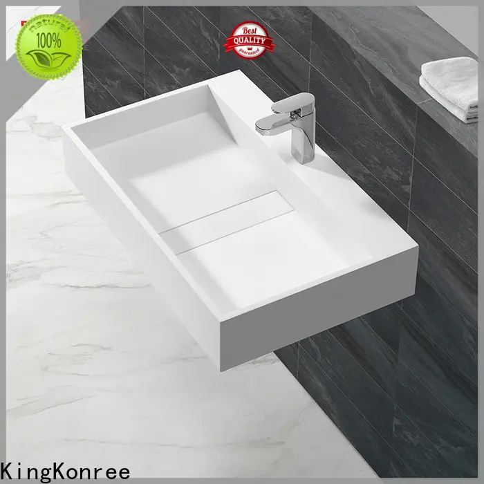 KingKonree classic pedestal sink wall mount supplier for bathroom 1