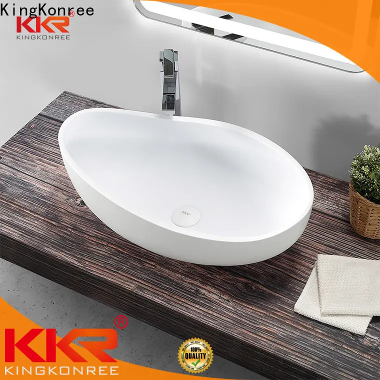 approved above counter vessel sink design for room 1