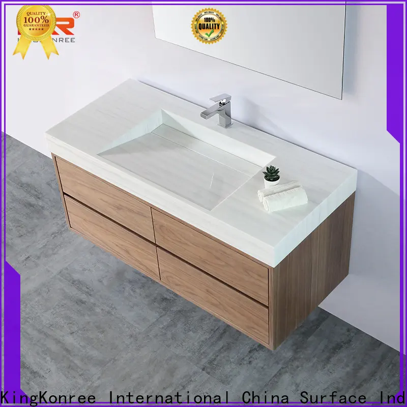 KingKonree sink and cabinet combo supplier for motel 1