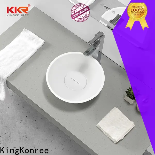 KingKonree elegant small countertop basin supplier for restaurant 1