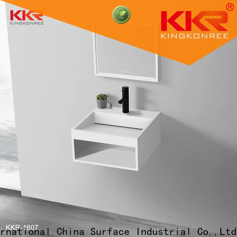 KingKonree wallhung black wall mount sink design for home 1