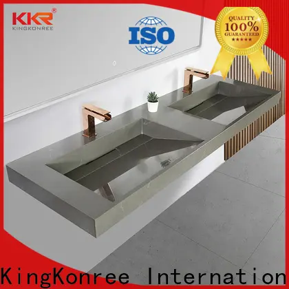 KingKonree pedestal sink wall bracket customized for hotel 1