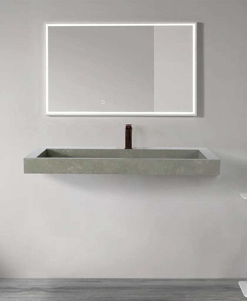 KingKonree royal wall mounted sink with counter space design for home 2