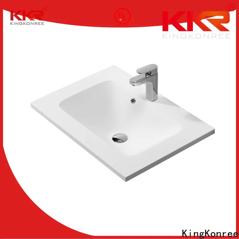 KingKonree acrylic bathroom basins and cabinets customized for bathroom 1