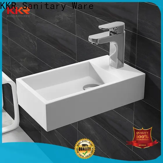 KingKonree slope rectangular wall mount sink sink for toilet 1