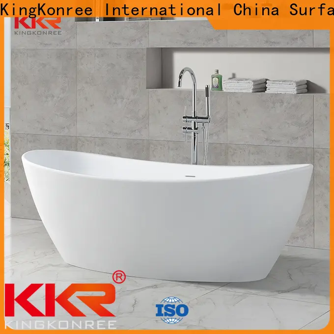 KingKonree freestanding soaking tub at discount for shower room 1