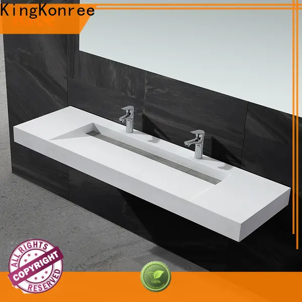 KingKonree black wall hung sink design for home 1