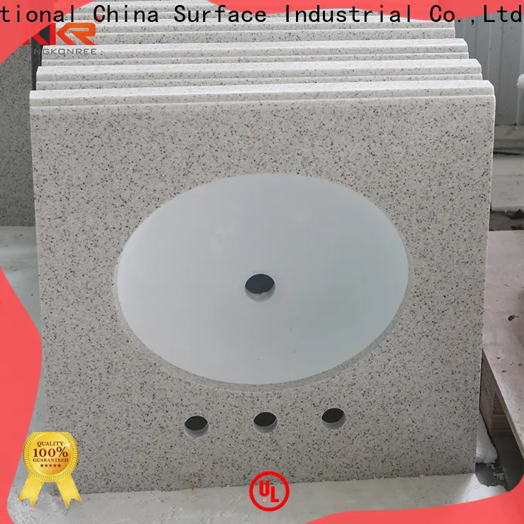 KingKonree solid surface bathroom countertops supplier for motel 1