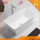 KingKonree white round bathtub free design for shower room 1