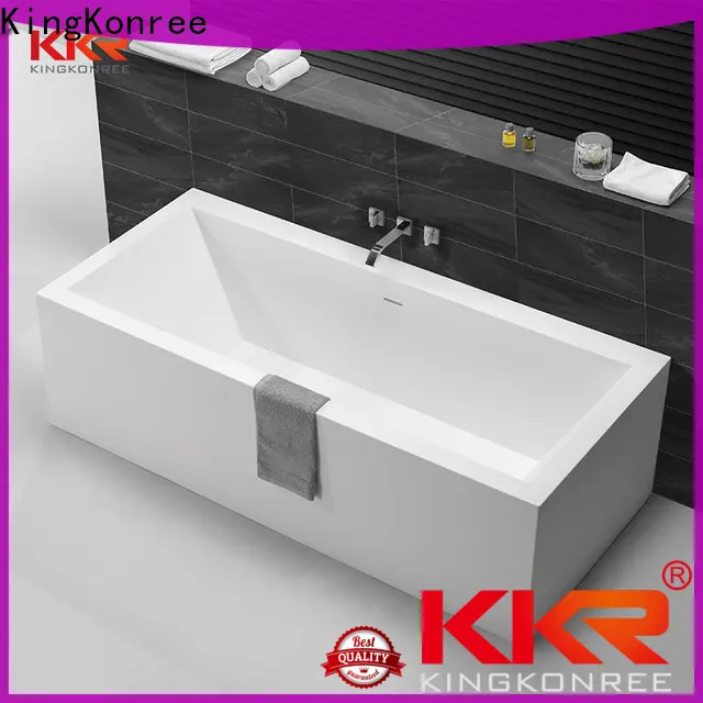 KingKonree solid surface freestanding tubs custom for shower room 1