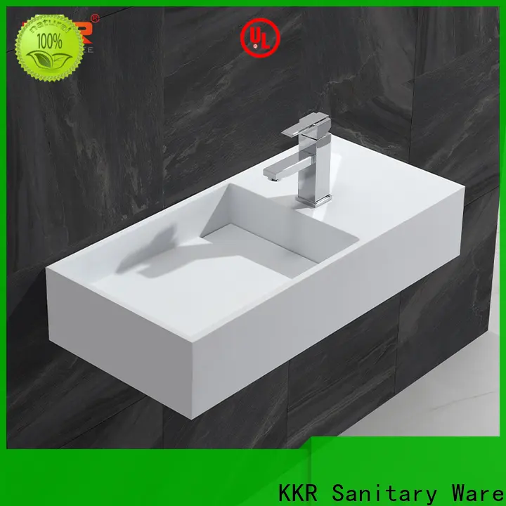 KingKonree brown small wall hung basin design for toilet 1