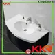 KingKonree finish white countertop basin manufacturer for hotel 1