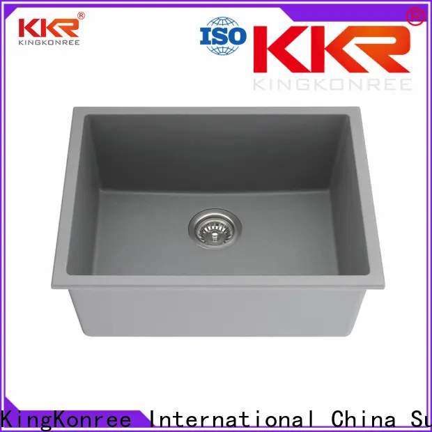 KingKonree approved single undermount kitchen sink manufacturer for hotel 1
