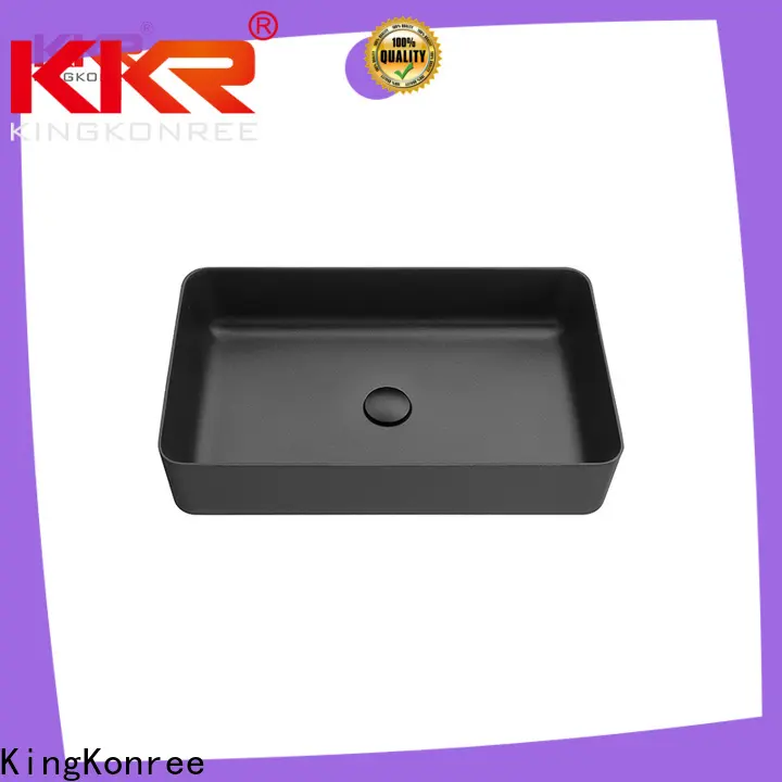 KingKonree standard above counter vessel sink customized for restaurant 1