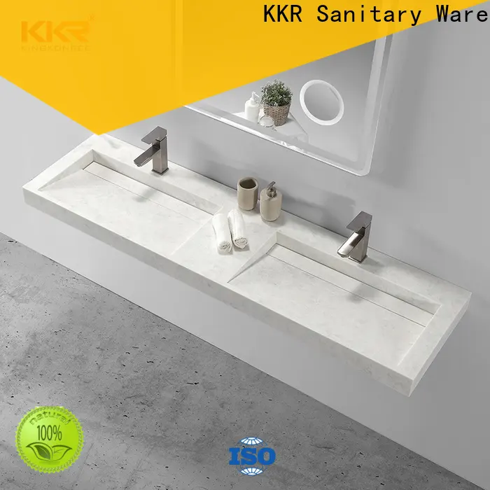 KingKonree modern round wall hung basin supplier for bathroom 1
