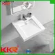 KingKonree artificial wall hung corner sink customized for home 1