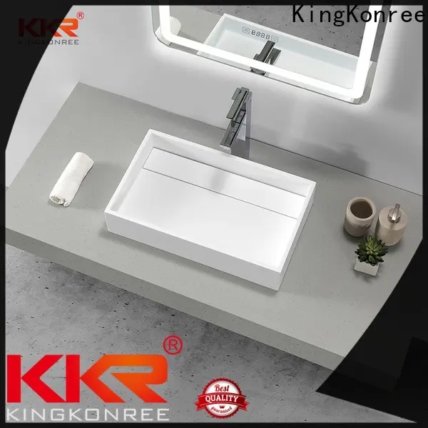 KingKonree elegant small countertop basin supplier for home1 1