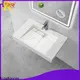 KingKonree smooth wall mounted sink with counter space customized for bathroom 1