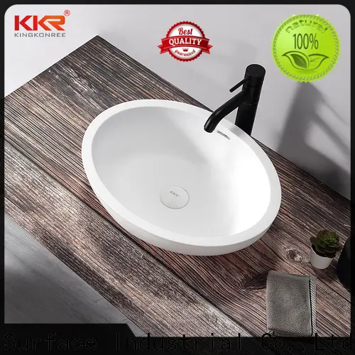 KingKonree durable top mount bathroom sink cheap sample for home1 1