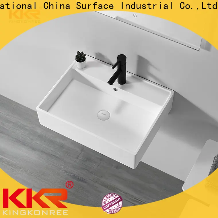white marble wall hung basin manufacturer for bathroom 1