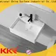 white marble wall hung basin manufacturer for bathroom 1