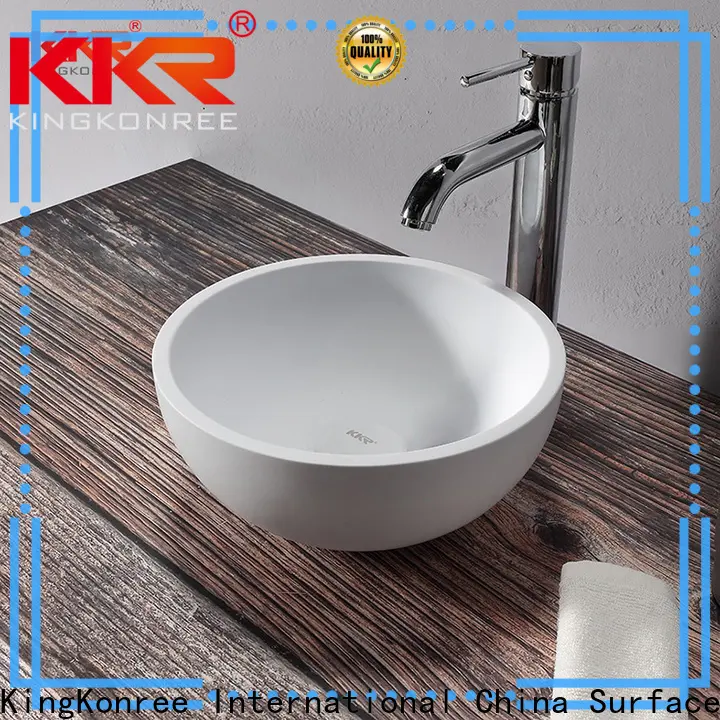 KingKonree pure bathroom countertops and sinks customized for room 1