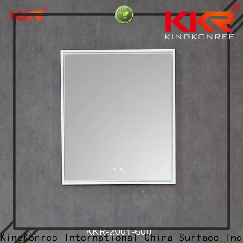 KingKonree unique unique bathroom mirrors customized design for hotel 1