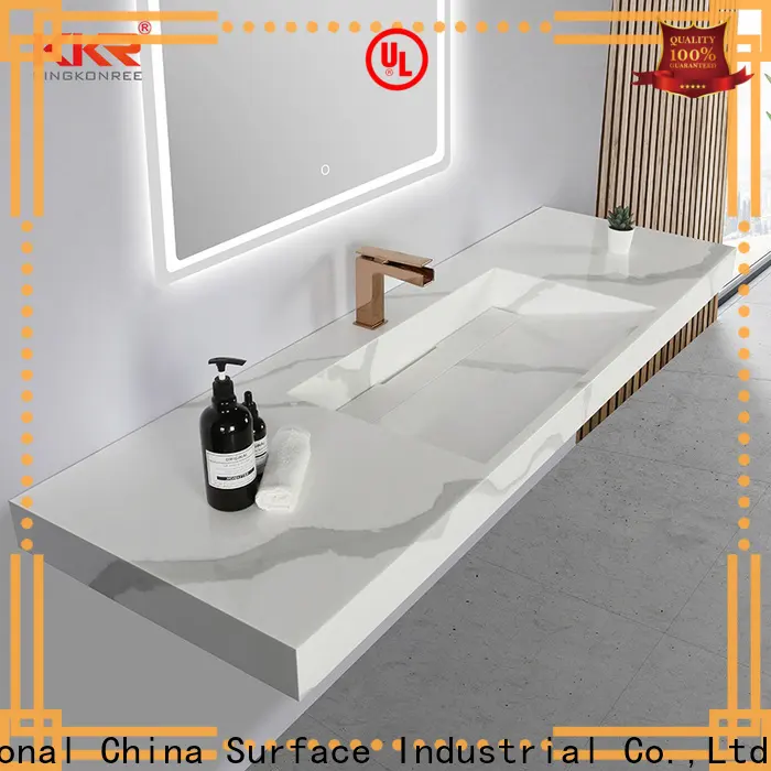 KingKonree small double wall mount sink sink for bathroom 1