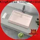 white counter top basins customized for restaurant 1