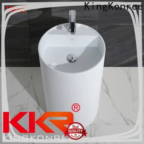 artificial free standing wash basin factory price for motel 1