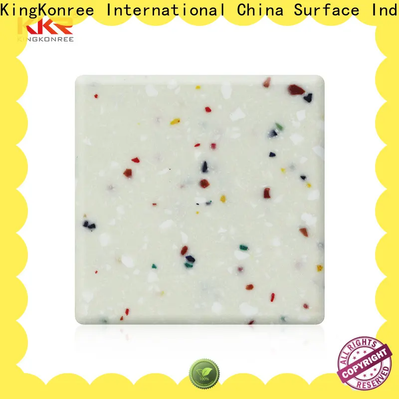 KingKonree marble solid surface countertop material design for home 1