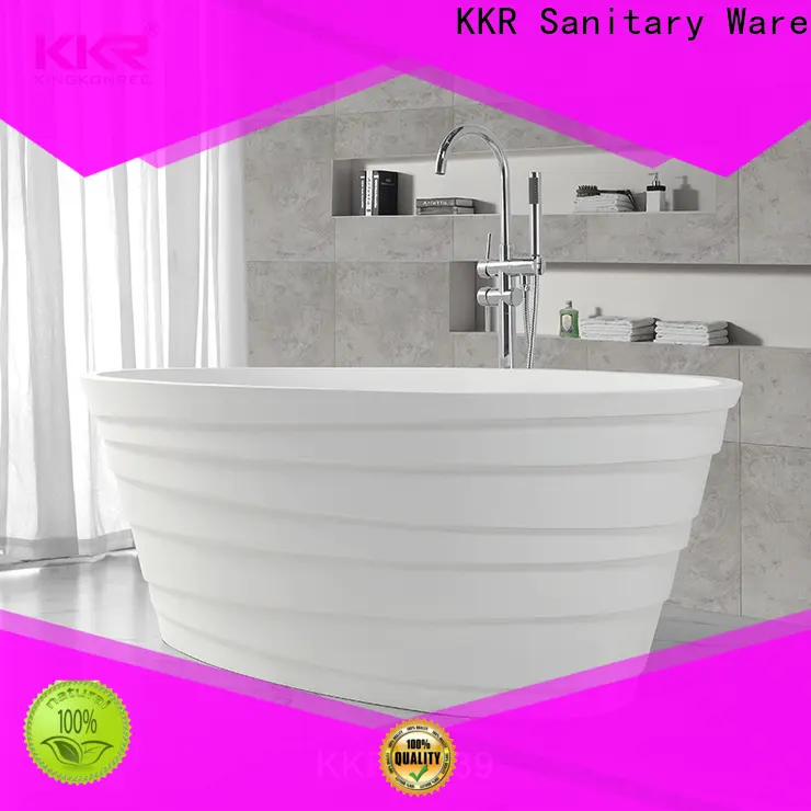 practical stone resin freestanding bath free design for bathroom 1