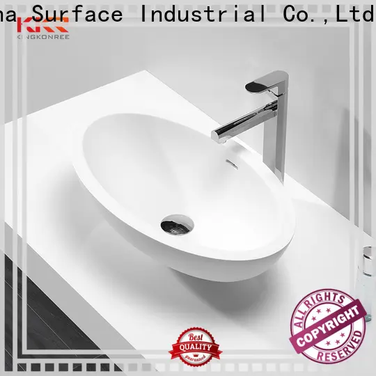 durable top mount bathroom sink design for restaurant 1