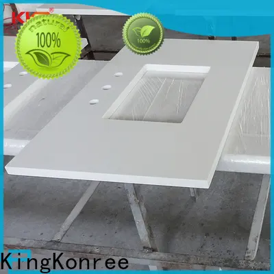 KingKonree white quartz bathroom countertops customized for home 1