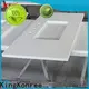 KingKonree white quartz bathroom countertops customized for home 1