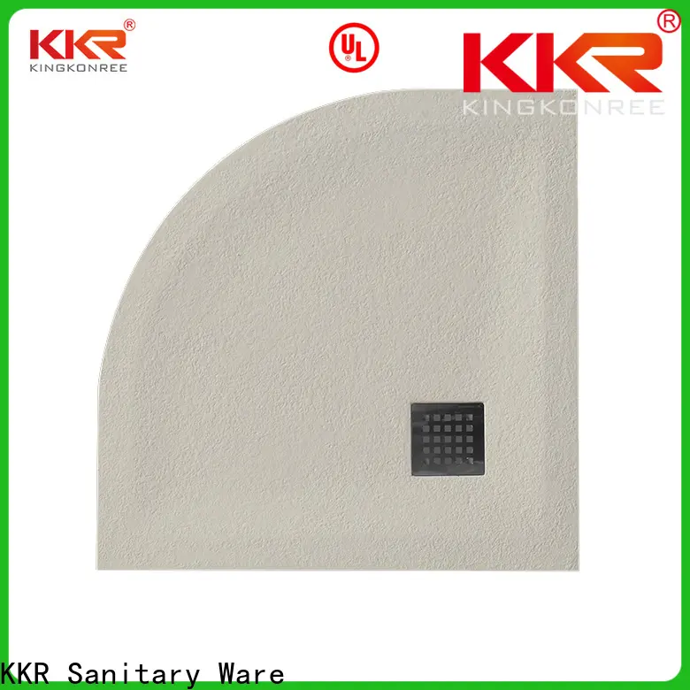 KingKonree teak shower tray customized for motel 1
