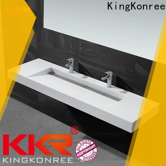 KingKonree wall hung basin black supplier for toilet 1
