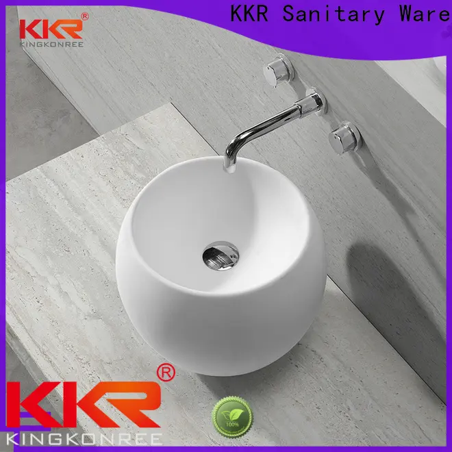 KingKonree above counter lavatory sink customized for hotel 1