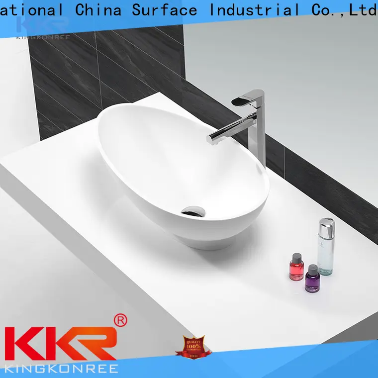 KingKonree square above counter bathroom sink design for restaurant 1