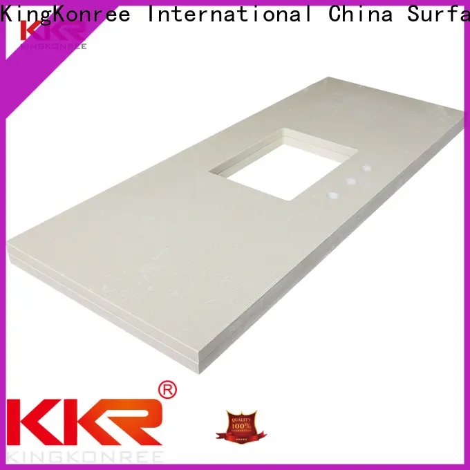 KingKonree quartz stone 56 inch bathroom vanity top customized for home 1