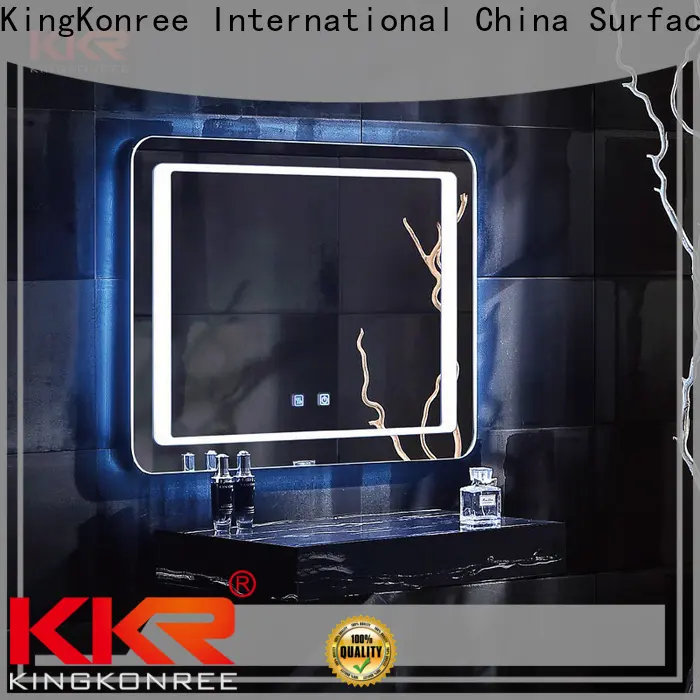 square mirror aluminium frame led supplier for hotel 1