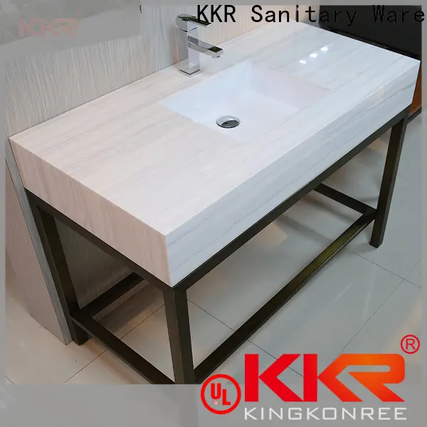 KingKonree tops marble bathroom worktop latest design for motel 1