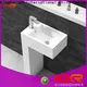 solid freestanding bathroom basin kkr1584 supplier for motel 1