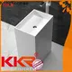 white free standing hand basin factory price for hotel 1