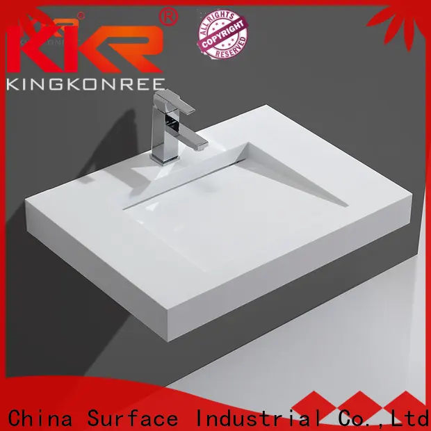 KingKonree stable pedestal sink wall mount design for toilet 1