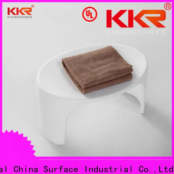 KingKonree small bamboo shower stool customized for home 1